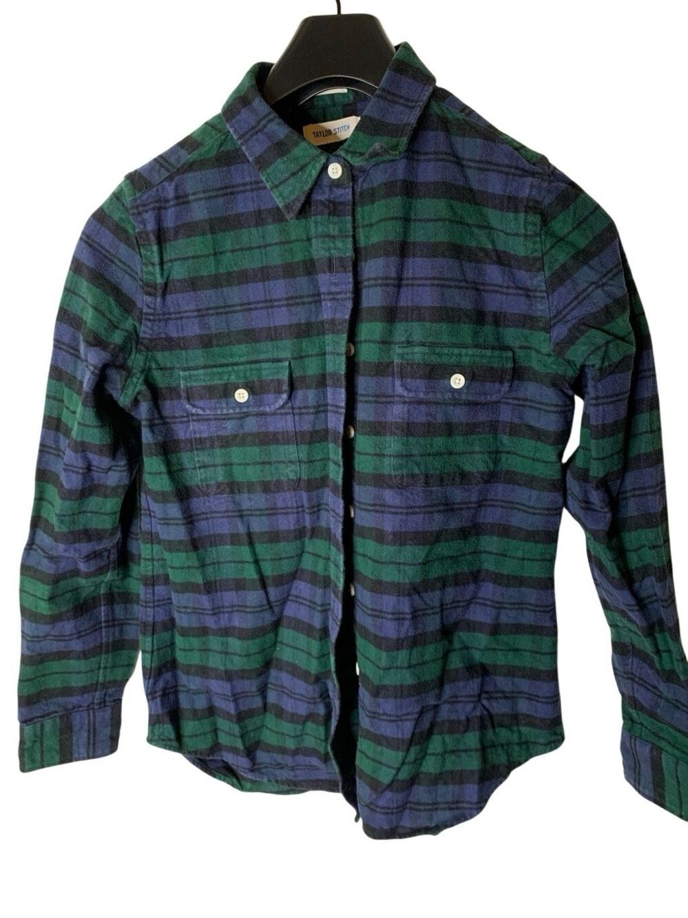Taylor Stitch Yosemite blackwatch flannel plaid button down shirt size small